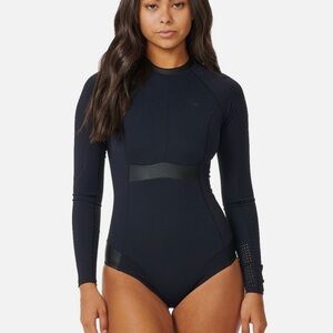 Women's Black Long Sleeve Swimsuit